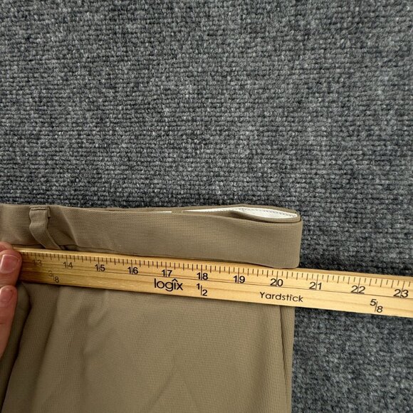 NWT HAGGAR Beige Pants 42x32 Cool 18 Khaki Slacks Polyester Comfort Waist Men - Picture 13 of 15